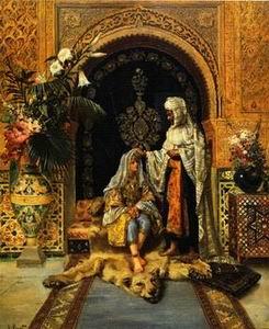 Arab or Arabic people and life. Orientalism oil paintings  235, unknow artist